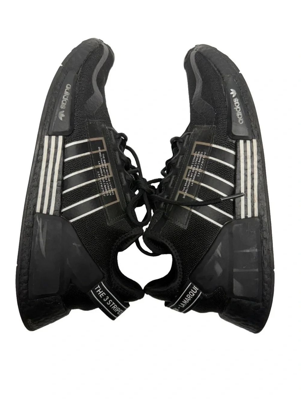 adidas Men’s NMD R1 V2 Boost Black White GZ1998 Size 10.5